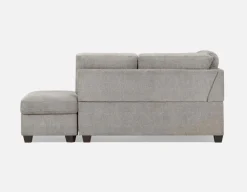 DELPHINE traditional right-facing sectional sofa-bed with storage