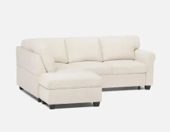 DELPHINE traditional right-facing sectional sofa-bed with storage