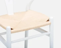 DENMARK beech wood and paper cord dining chair