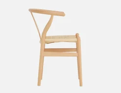 DENMARK beech wood and paper cord dining chair