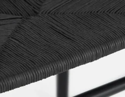 DENMARK beech wood and paper cord dining chair