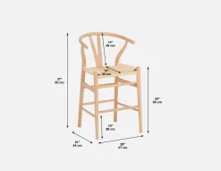DENMARK stylish counter stool 61 cm