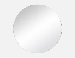 DENNES oval stainless steel mirror 50 cm x 120 cm