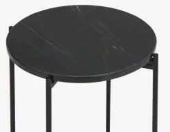 DENVER round marble end table 45cm
