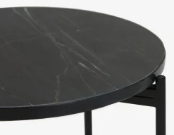 DENVER round marble end table 45cm