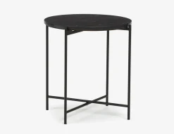 DENVER round marble end table 50cm