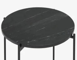 DENVER round marble end table 50cm