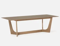 DINA extendable acacia wood dining table 180 cm to 260 cm