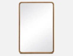 DONTE oak framed mirror 45 cm x 115 cm