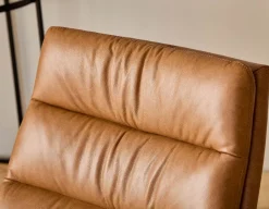 DORADA 100% leather swivel armchair