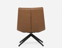DORADA 100% leather swivel armchair