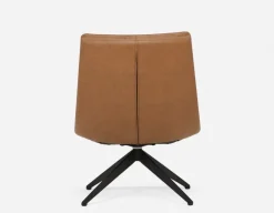 DORADA 100% leather swivel armchair