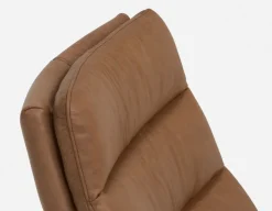 DORADA 100% leather swivel armchair