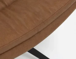 DORADA 100% leather swivel armchair