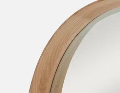 DORA oak framed mirror 100 cm
