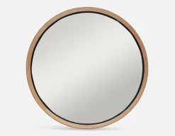 DORA oak framed mirror 100 cm