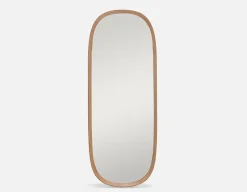 DORA oak framed mirror 100 cm