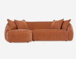 DOYER modern left-facing sectional sofa
