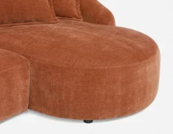DOYER modern right-facing sectional sofa