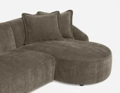 DOYER modern right-facing sectional sofa
