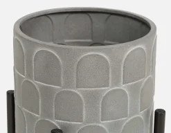 DREW metal planter with stand 26 cm