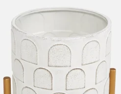 DREW metal planter with stand 21 cm