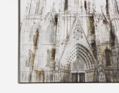EGLISE framed hand embellished giclée 100x150cm