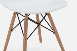 EIFFEL mid-century modern chair with solid beech wood legs