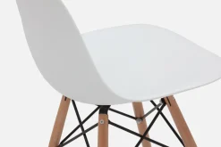 EIFFEL mid-century modern chair with solid beech wood legs