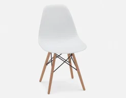 EIFFEL mid-century modern chair with solid beech wood legs