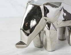 ELEPHANT metallic sculpture 25 cm