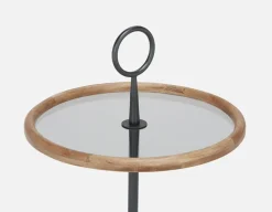 ELLIE mid-century modern round end table 43cm