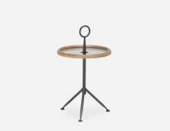 ELLIE mid-century modern round end table 43cm