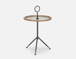 ELLIE mid-century modern round end table 51cm