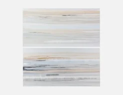 EMERIC set of 2 hand-painted artworks 200 cm x 200 cm
