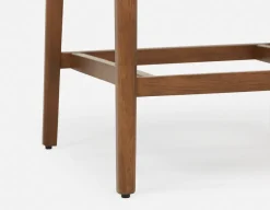 EVA 100% leather modern counter stool 66cm