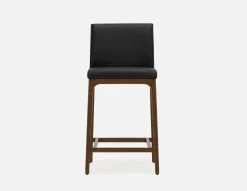 EVA 100% leather modern counter stool 66cm