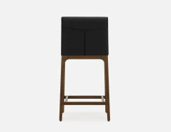 EVA 100% leather modern counter stool 66cm