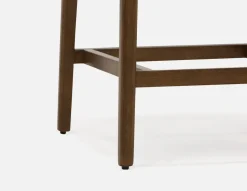 EVA 100% leather modern counter stool 66cm