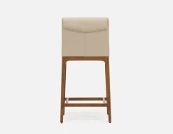 EVA 100% leather modern counter stool 66cm
