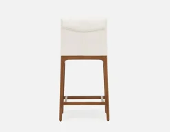 EVA 100% leather modern counter stool 66cm
