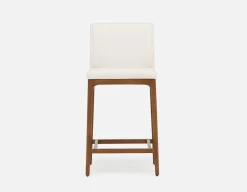 EVA 100% leather modern counter stool 66cm