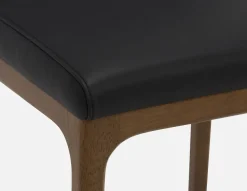 EVA 100% leather modern counter stool 66cm