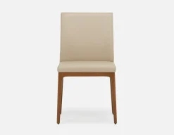 EVA 100% leather modern dining chair