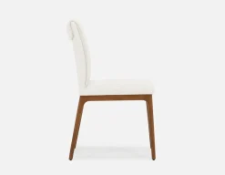 EVA 100% leather modern dining chair