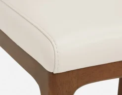 EVA 100% leather modern dining chair