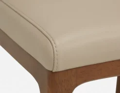 EVA 100% leather modern dining chair