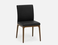 EVA 100% leather modern dining chair