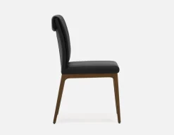 EVA 100% leather modern dining chair