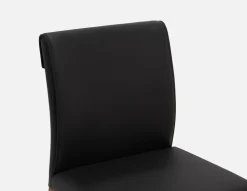 EVA 100% leather modern dining chair
